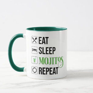 Eat Sleep Mojitos Repeat Mug