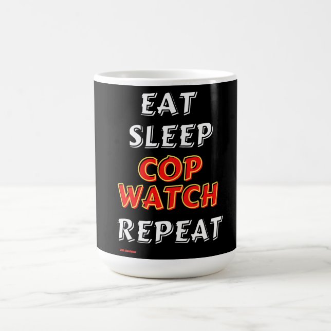    "EAT, SLEEP..." morphing coffee mug (Center)
