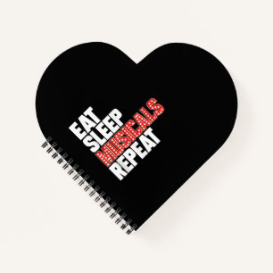 Eat Sleep Musicals Repeat Broadway Actor Actress Notebook