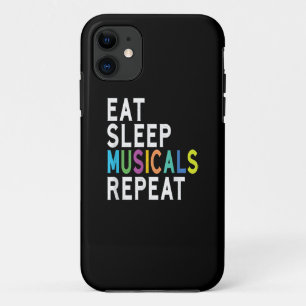Eat Sleep Musicals Repeat iPhone 11 Case