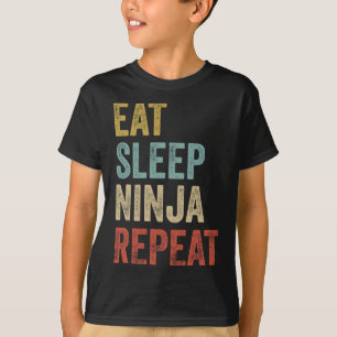 Eat Sleep Ninja Repeat Funny Karate Outfit Ninja 1 T-Shirt