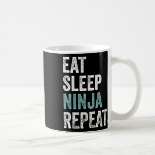 Eat Sleep Ninja Repeat Funny Karate Outfit Ninja Coffee Mug