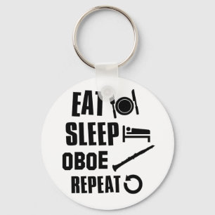 Eat Sleep Oboe Keychain
