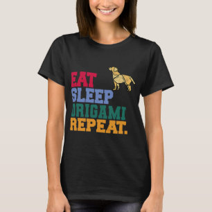 Eat Sleep Origami Repeat Paper Folding Artist T-Shirt