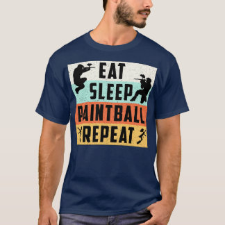 Eat Sleep Paintball Repeat Softair Sports Lover  T-Shirt