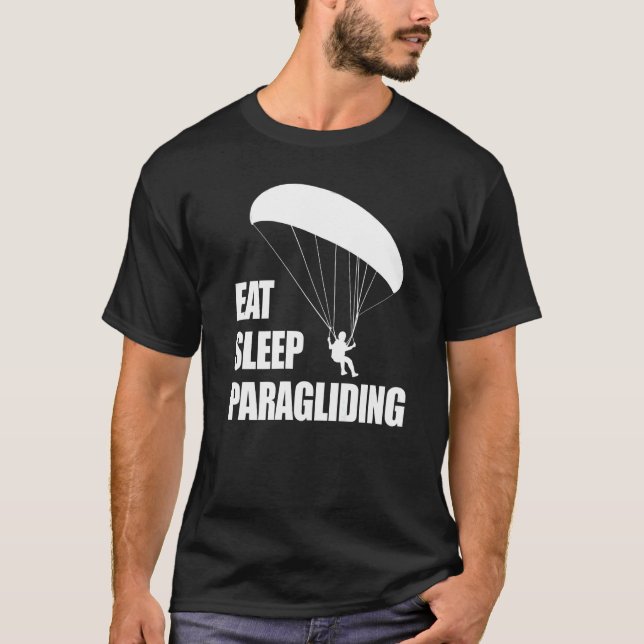Eat Sleep Paragliding Repeat  Men Paraglider Adven T-Shirt (Front)