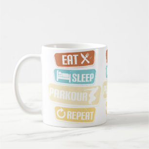 Eat Sleep Parkour Repeat Parkour Coffee Mug