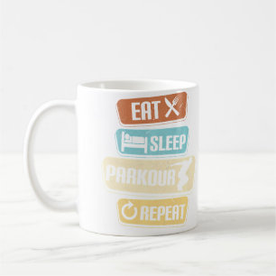 Eat Sleep Parkour Repeat Parkour Coffee Mug