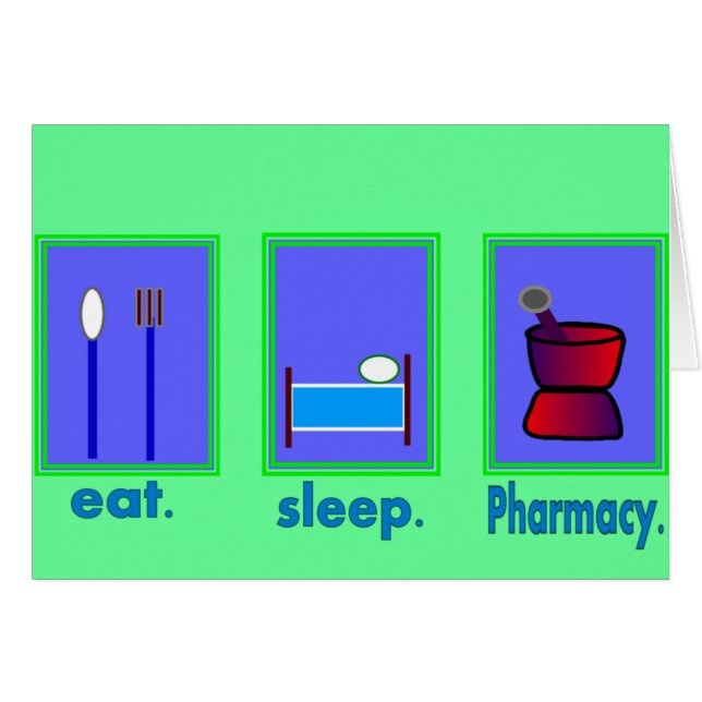 Eat Sleep Pharmacy  Pharmacist Gifts (Front Horizontal)