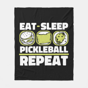 Eat Sleep Pickleball Repeat Coach Player Pro Team Fleece Blanket