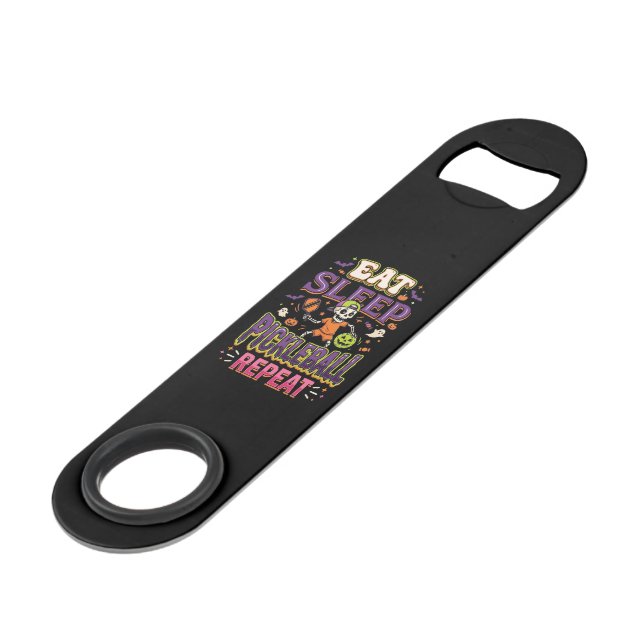Eat Sleep Pickleball Repeat Pickleball Bar Key (Front Angled)