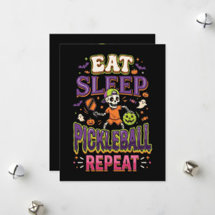 Eat Sleep Pickleball Repeat Pickleball Holiday Card