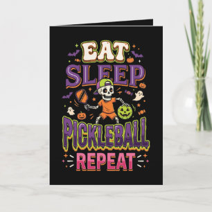 Eat Sleep Pickleball Repeat Pickleball Holiday Card