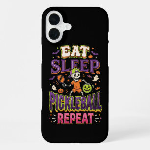 Eat Sleep Pickleball Repeat Pickleball iPhone 16 Plus Case