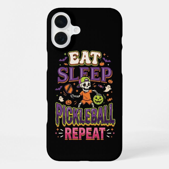 Eat Sleep Pickleball Repeat Pickleball iPhone Case (Back)