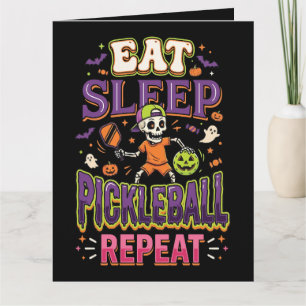 Eat Sleep Pickleball Repeat Pickleball Thank You Card