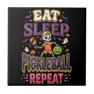 Eat Sleep Pickleball Repeat Pickleball Tile