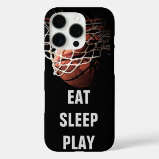Eat Sleep Play Basketball iPhone 16 Pro Case