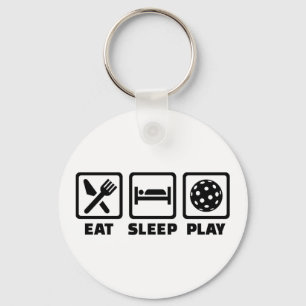 Eat Sleep Play Floorball Keychain