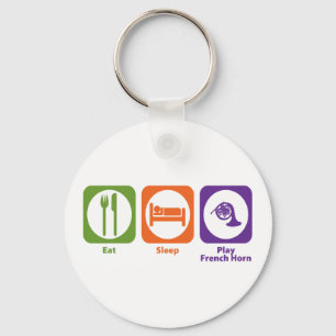 Eat Sleep Play French Horn Keychain