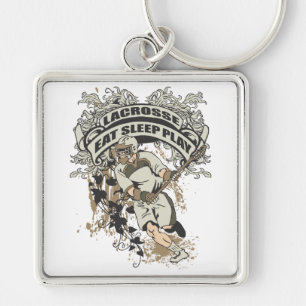 Eat, Sleep, Play Lacrosse Keychain