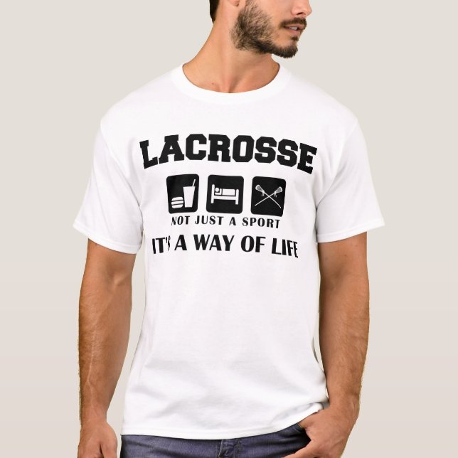 Eat Sleep Play Lacrosse T-Shirt (Front)