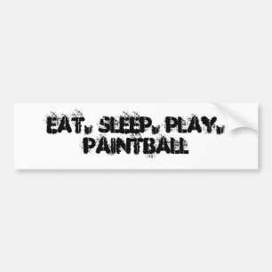 Eat Sleep Play Paintball Bumper Sticker