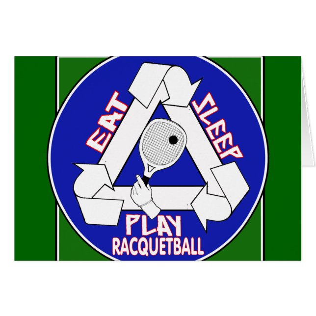 Eat Sleep Play Racquet Ball (Front Horizontal)
