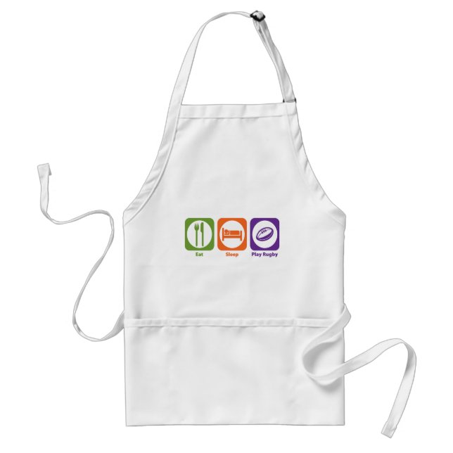 Eat Sleep Play Rugby Standard Apron (Front)