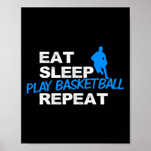 Eat Sleep Play Sketll Repeat  Poster