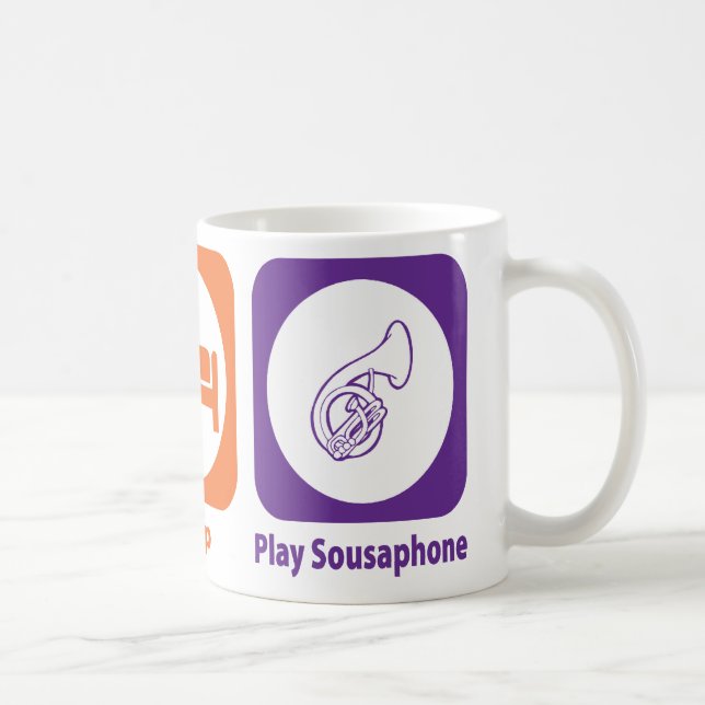 Eat Sleep Play Sousaphone Coffee Mug (Right)