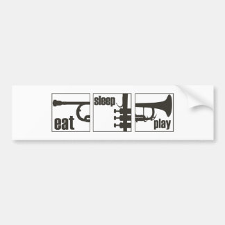 Eat. Sleep. Play. Trumpet Bumper Sticker