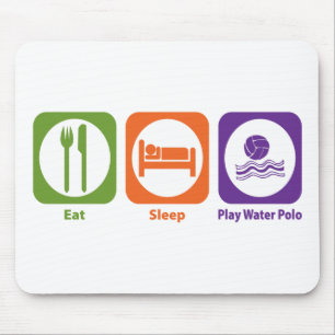 Eat Sleep Play Water Polo Mouse Pad