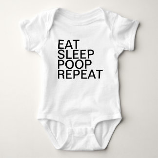 Eat Sleep Poop Repeat Baby Bodysuit