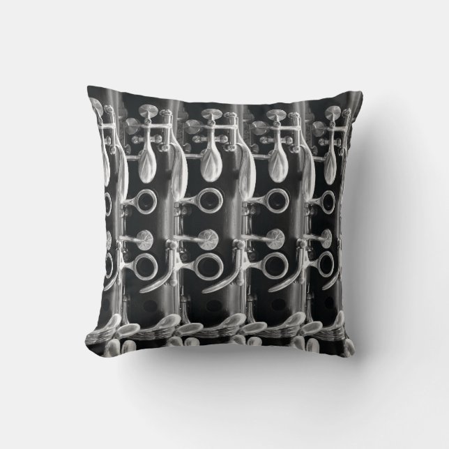 Eat, SLEEP, Practice Clarinet Throw Pillow (Front)