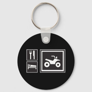 Eat Sleep QUAD! Keychain