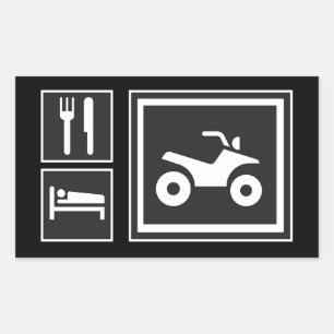 Eat Sleep QUAD! Sticker