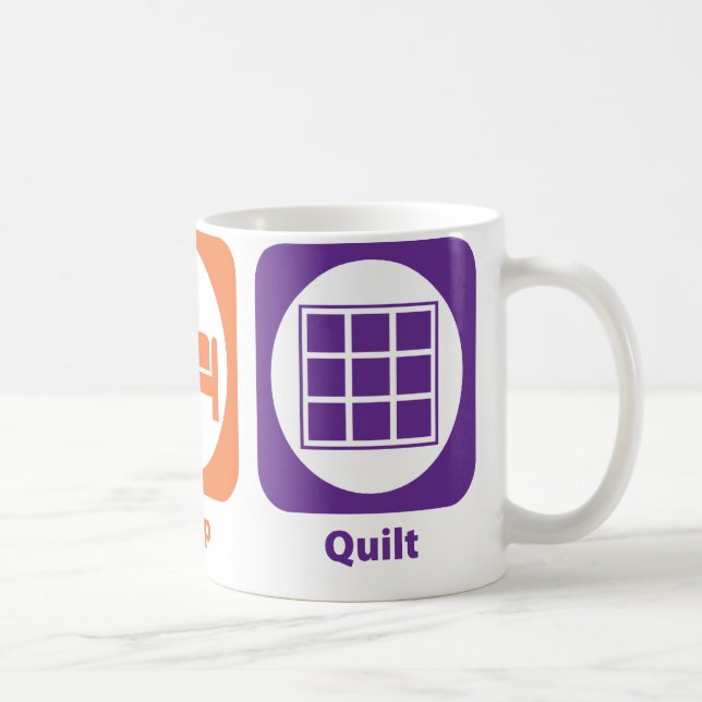 Eat Sleep Quilt Coffee Mug (Right)