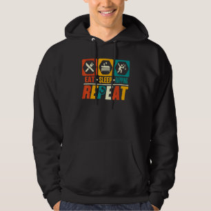 Eat Sleep Rapping Repeat Rapper Rap Hip Hop Hoodie