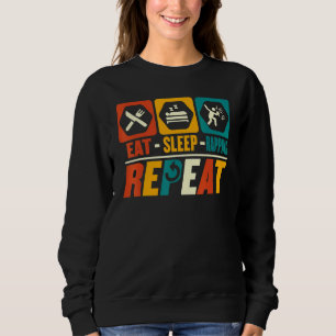 Eat Sleep Rapping Repeat Rapper Rap Hip Hop Sweatshirt