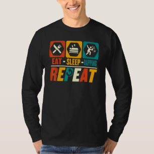 Eat Sleep Rapping Repeat Rapper Rap Hip Hop T-Shirt