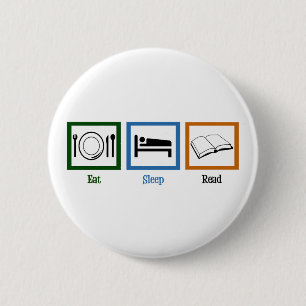 Eat Sleep Read 2 Inch Round Button