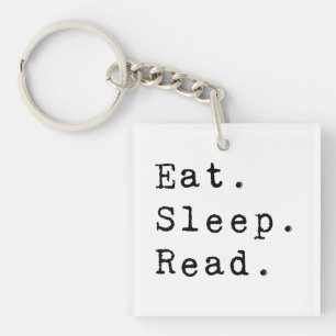 Eat. Sleep. Read. Keychain