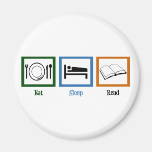 Eat Sleep Read Magnet