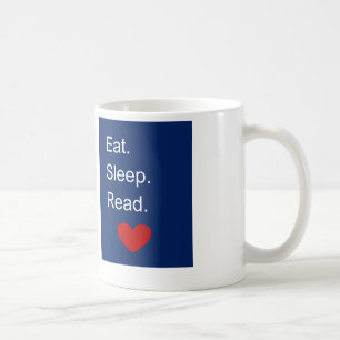 Eat Sleep Read mug