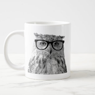 Eat sleep read repeat funny owl coffee mug gift