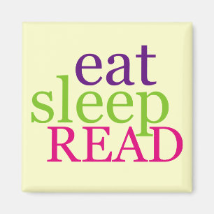 Eat, Sleep, READ - Retro Magnet