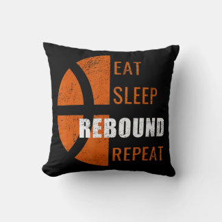 Eat Sleep Rebound Repeat Fun Basketball Men Women  Throw Pillow