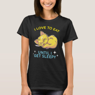 eat sleep repeat cute dreaming Cat 2 T-Shirt
