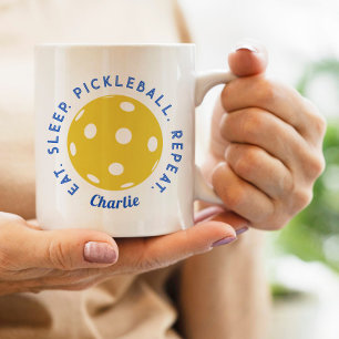 Eat Sleep Repeat: Pickleball Coffee Mug